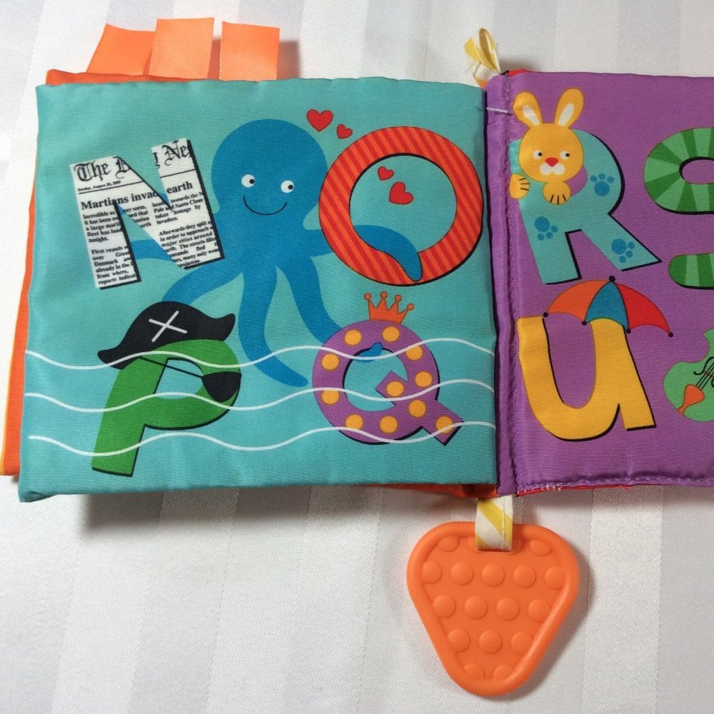 👣 5/$25 - Alphabet Sensory Book w/ Teether
